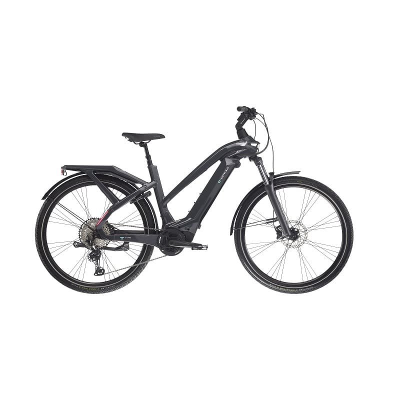 Vélo de Trekking Électrique Bianchi E-Omnia T-Type XT 12 Trapèze - Gris