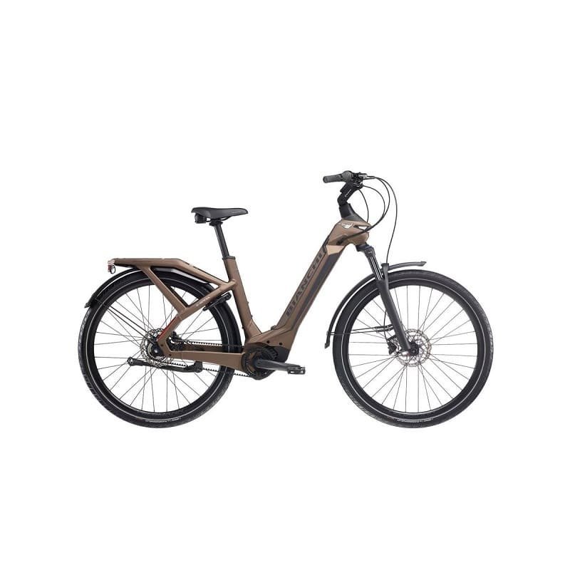 Vélo Urbain Électrique Bianchi e-Omnia C-Type Deore 10v Bas 625 Wh - Marron