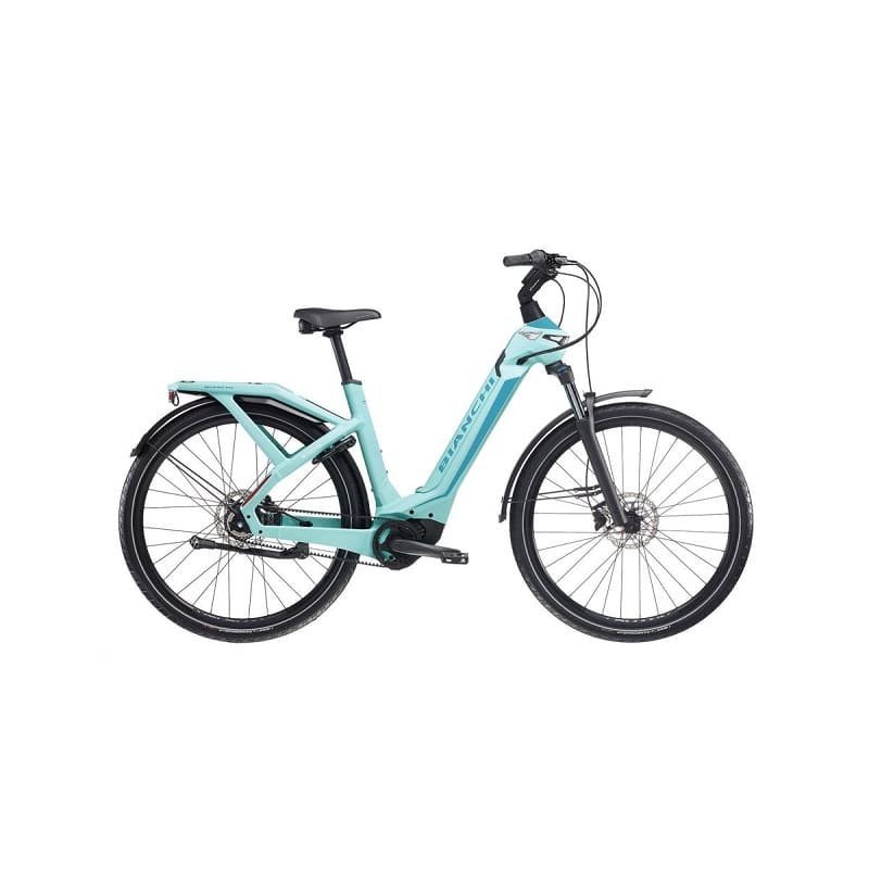 Vélo Urbain Électrique Bianchi e-Omnia C-Type Deore 10v Bas 625 Wh - Vert