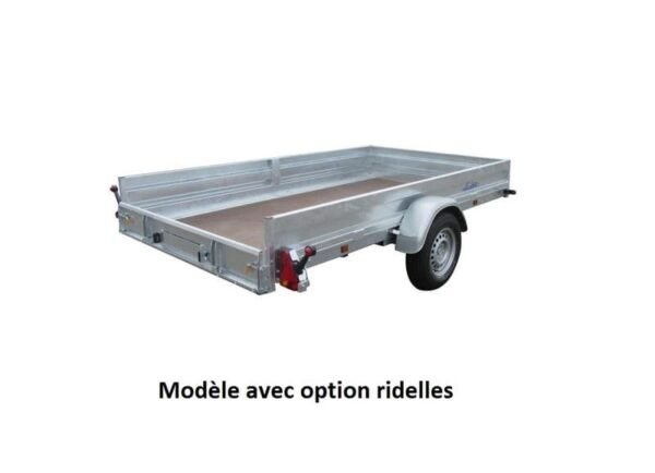 Remorque plateau freiné - Lider - Robust 36386 - 3,20 m - 1500 Kg - 1 essieu – Image 5